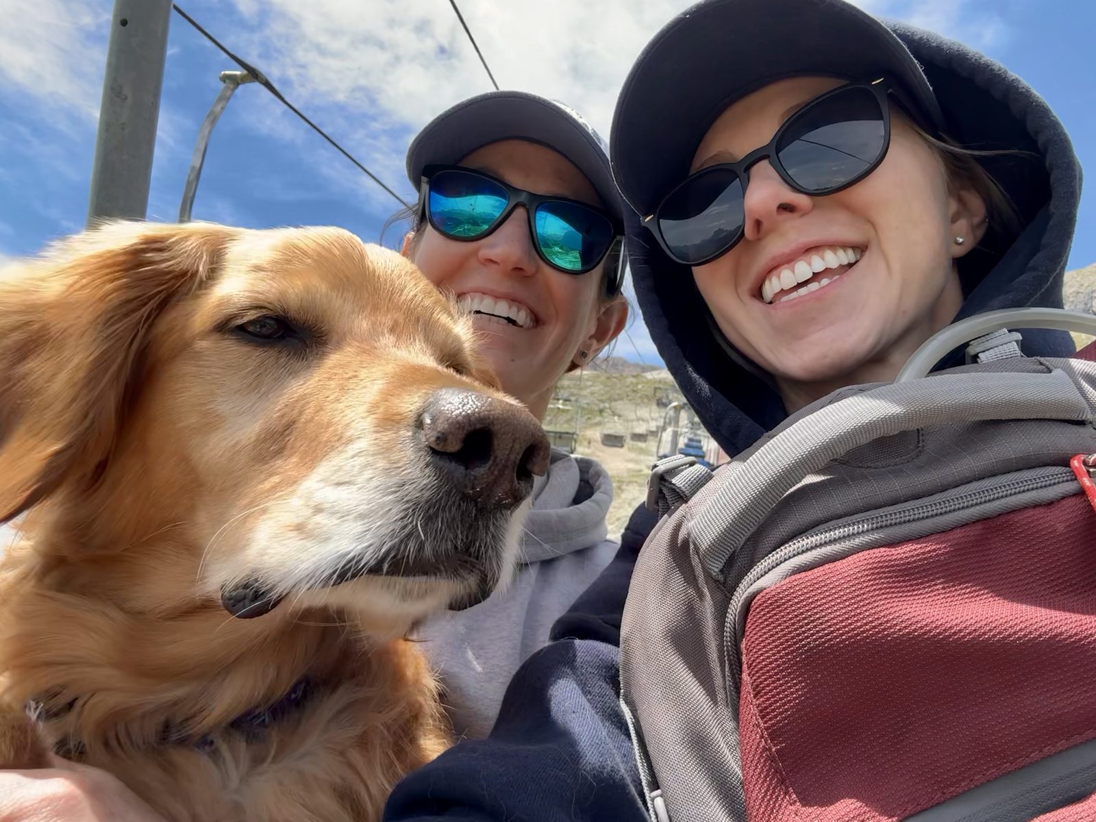 Amy and Megan in Corvara, Italy