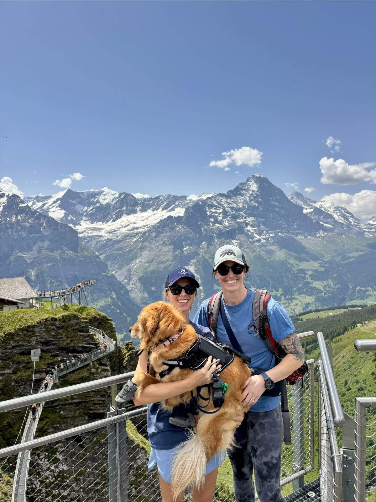 Amy and Megan in Grindelwald, Switzerland