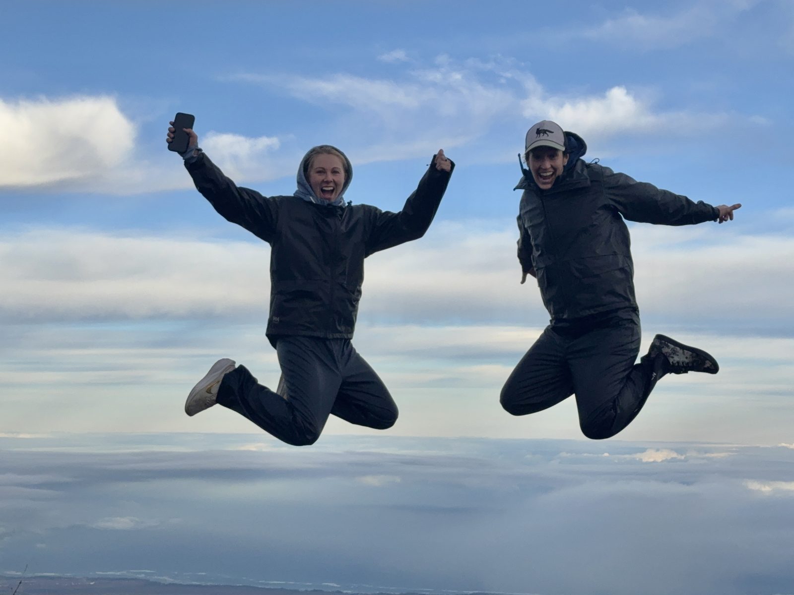 Amy and Megan at Haleakala National Park, Maui