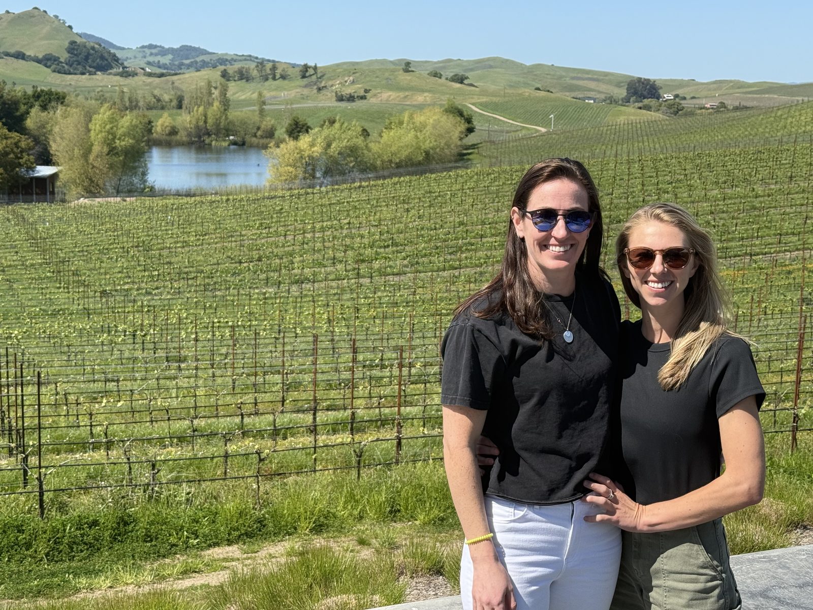 Amy and Megan in Napa, California