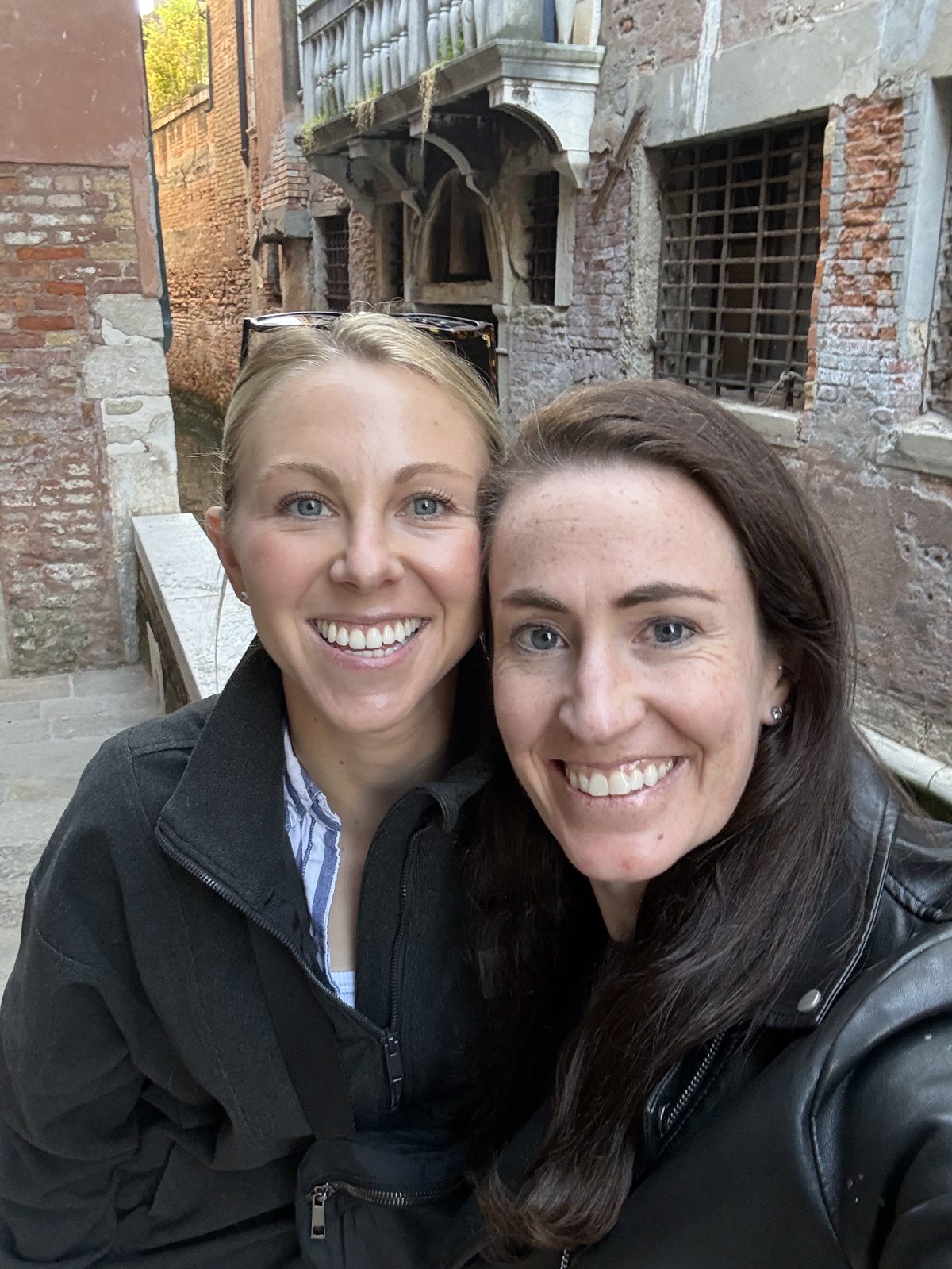 Amy and Megan in Venice, Italy